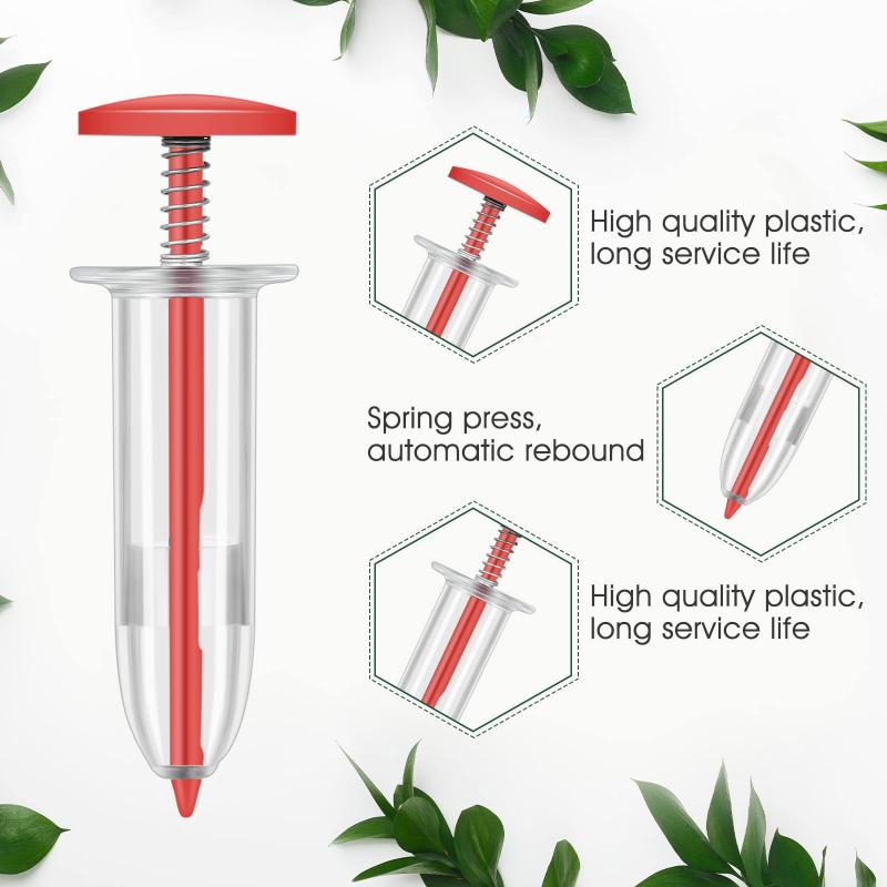 1Pc Handheld Seed Dispenser, Mini Manual Seeder Tool For Garden Planting, Flower Pot & Garden Bed Essential Gardening Supplies