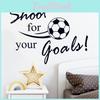 Skjut för dina mål, fotbollsbokstäver, PVC-väggklistermärke för pojkars sovrum, barnrumsdekor