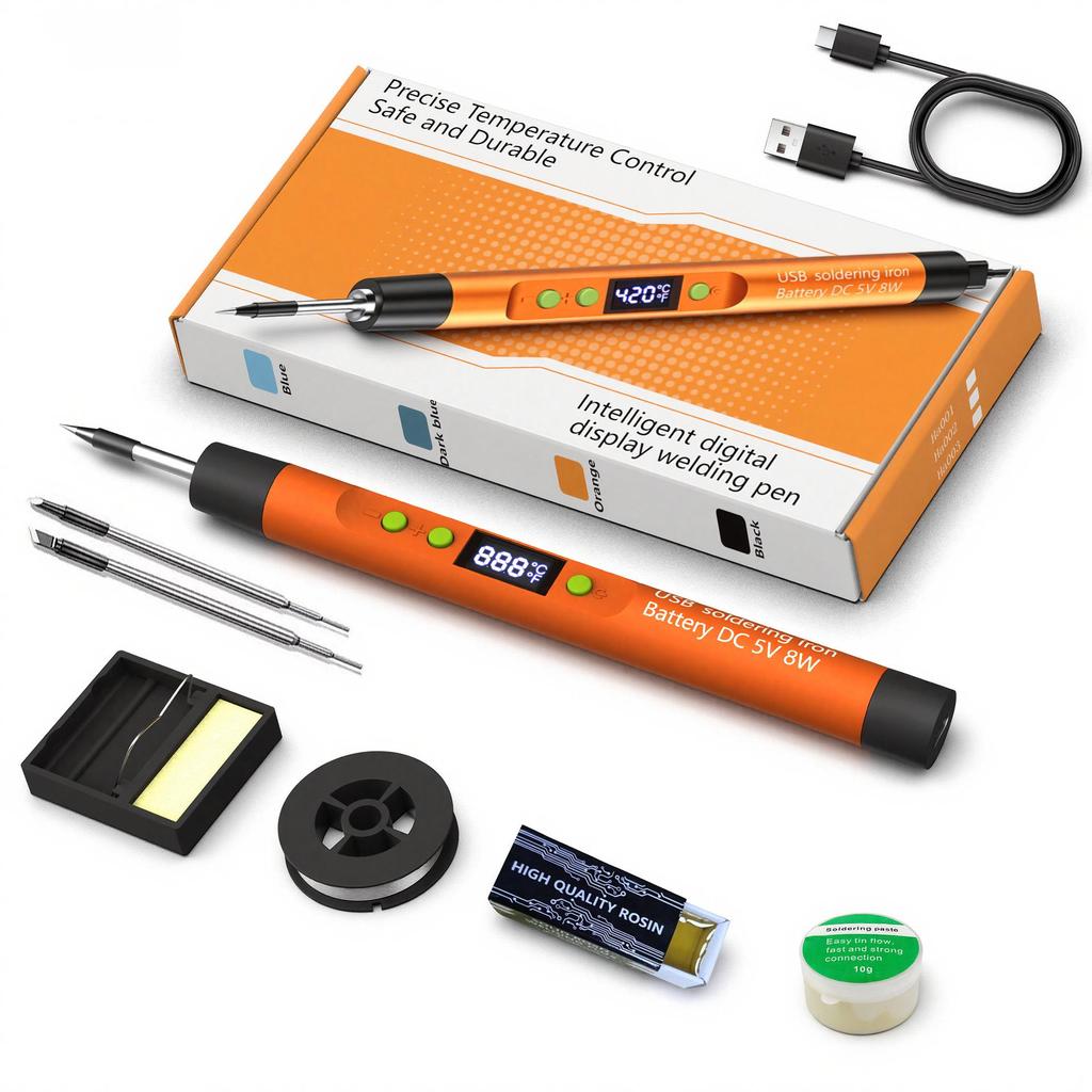 Multifunctional USB Digital Display Portable Soldering Iron with Adjustable Temperature Control