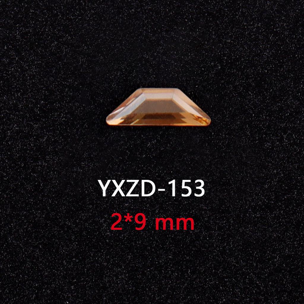 1440 Glas Diamanten mit flachem Boden Gold Champagner Speziell geformte Nageldiamanten DIY Tragematerial für Nägel Nagel Speziell geformte Diamanten Zubehör