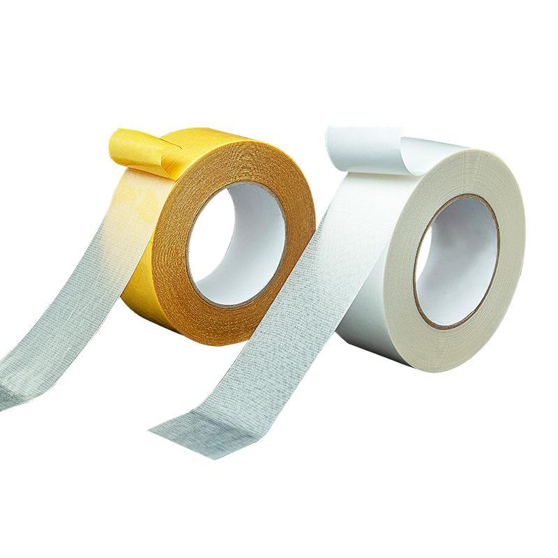 1Roll 20M Double Sided Tape High Viscosity Grid Fiber Transparent Double Sided Tape Sticky Adhesive Fiber Mesh Tape