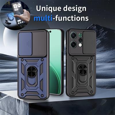 Schiebe-Linse Stoßfeste Rüstung Hülle Für OPPO Reno 15 Pro Max 14 13 12 11 Reno14 Reno14 F Pro 15F 13F 14F 12F 5G Hülle Magnet Hülle