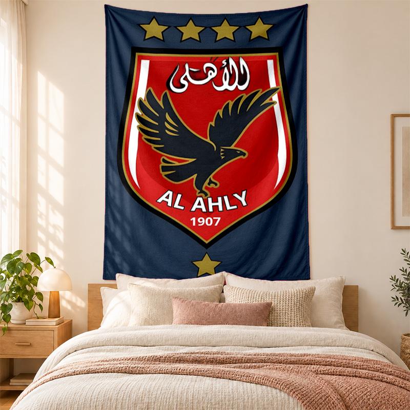 Al Ahly FC Tapestry highquality for decorating living room bedroom dorm walls ideal as bedroom wallart orholiday gift