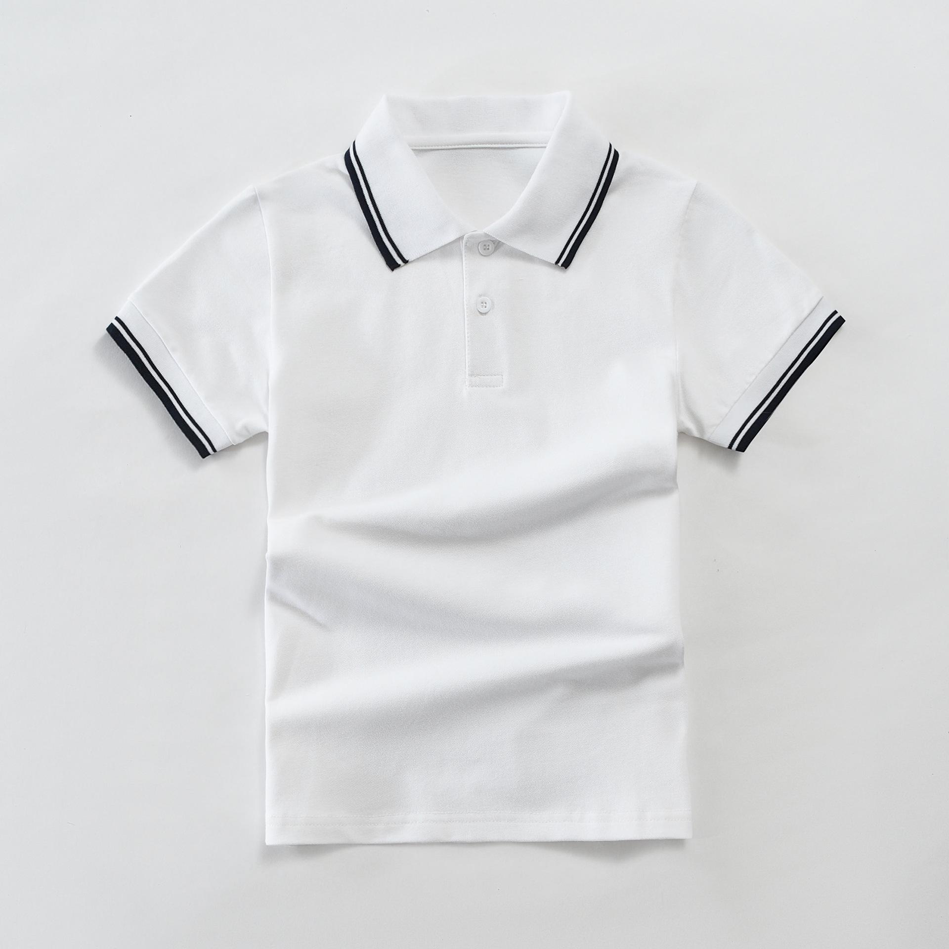 

Детская школьная форма: Летние рубашки поло для мальчиков и девочек, футболки с коротким рукавом, размеры 110-190 120 cm