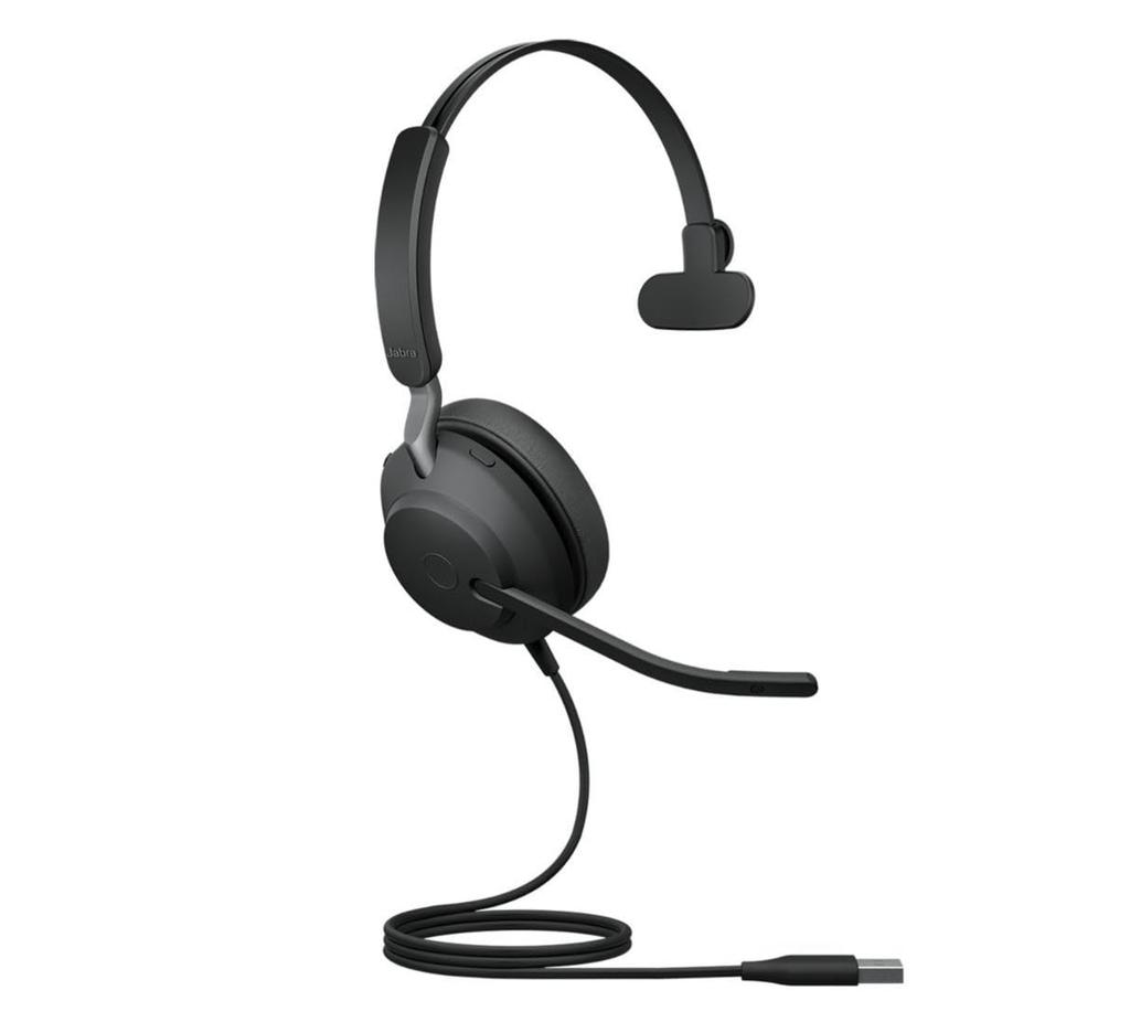 Jabra Evolve2 40 SE - USB-CA Corded Mono Headset Microsoft Teams Certified