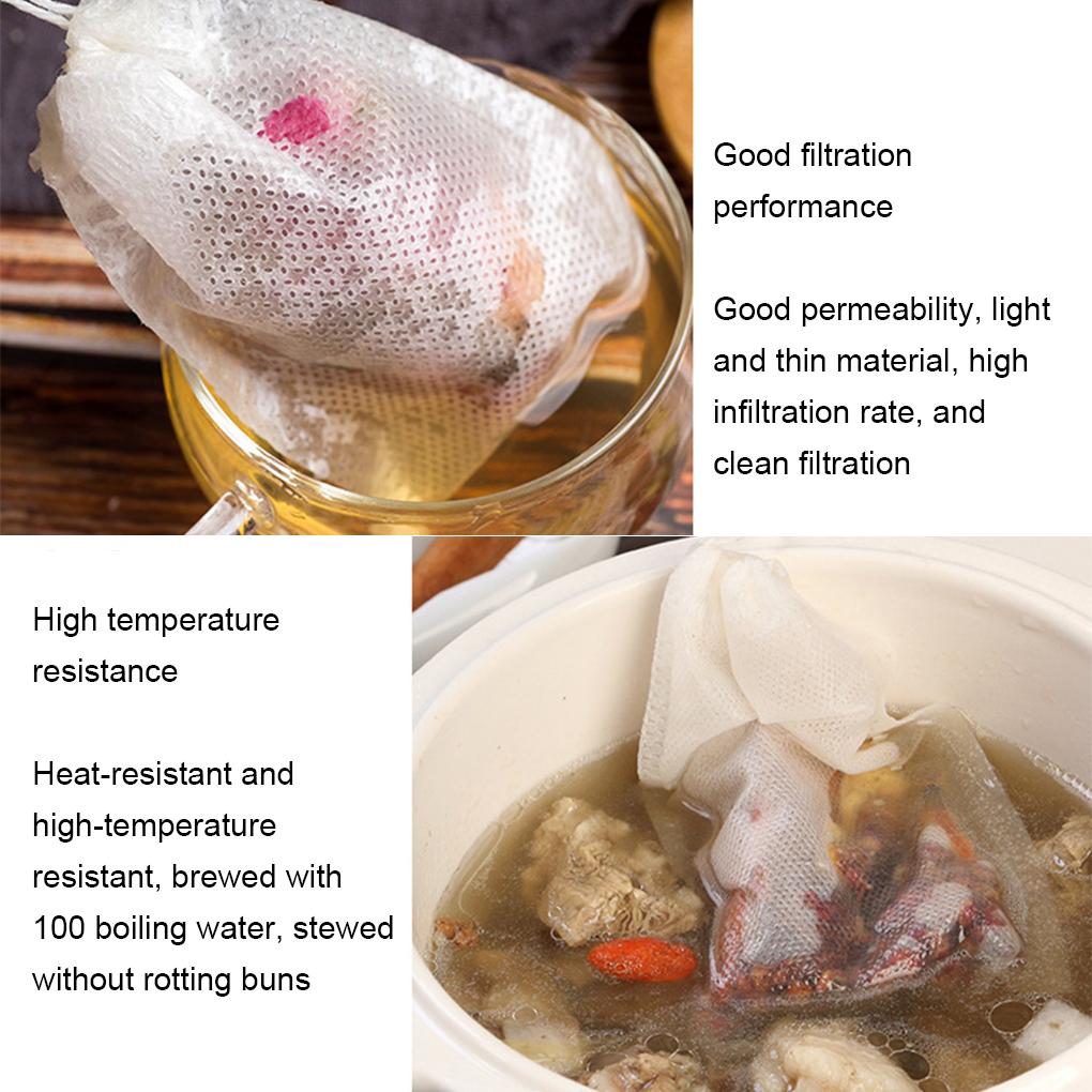 200pack/lot Tea Filter Bags - Essential For Tea Drinking quick Dissemination Tea Strainers Filters Filter Bags Empty