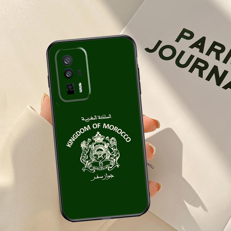 Morocco Flag Passport Case For Xiaomi 15T 14T 13T Pro 14 15 Ultra 17 Pro Max POCO F8 F7 F5 F6 X3 X5 X6 X7 Pro Coque