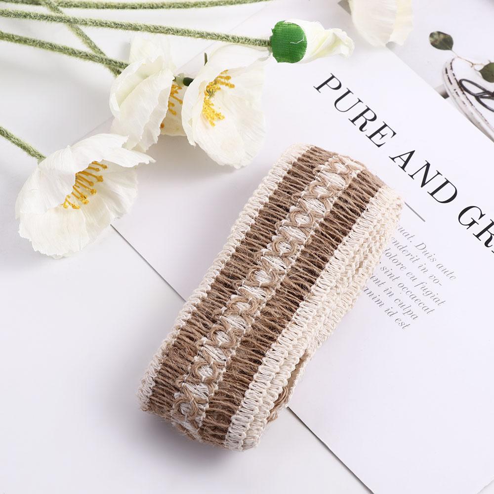 DIY Scrapbook Gift Box Decor Crafts Wedding Party Supplies Burlap Roll Jute Ribbon Hemp Rope