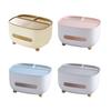 Tissue Box with Multiple Partitions for Remote Controls Watches Glasses Storage Slot Large Opening Design Desktop Organizer