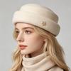 Autumn and winter new wool beret women's fashion versatile temperament elegant painter hat personalized simple small bud hat