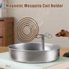 Edelstahl Multifunktions Aschenbecher Basis Magnetisch Mückenkerze Mückenkerzenhalter Mit Tablett Mückenschutz