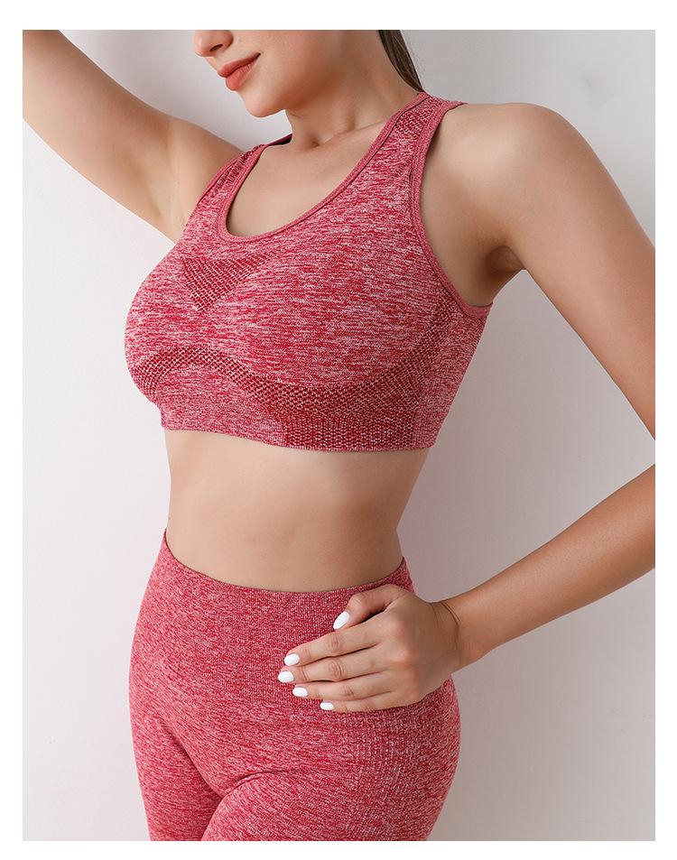 Naadloze Hoge Taille Yoga Set: Billenliften Sportbeha & Shorts