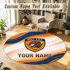 Round Rug Custom NameHull FC Pattern Non Slip Carpet Home Floor Decor