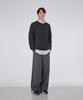 GLW Mild Heathered Crew Neck Sweater Oversized Knit Black