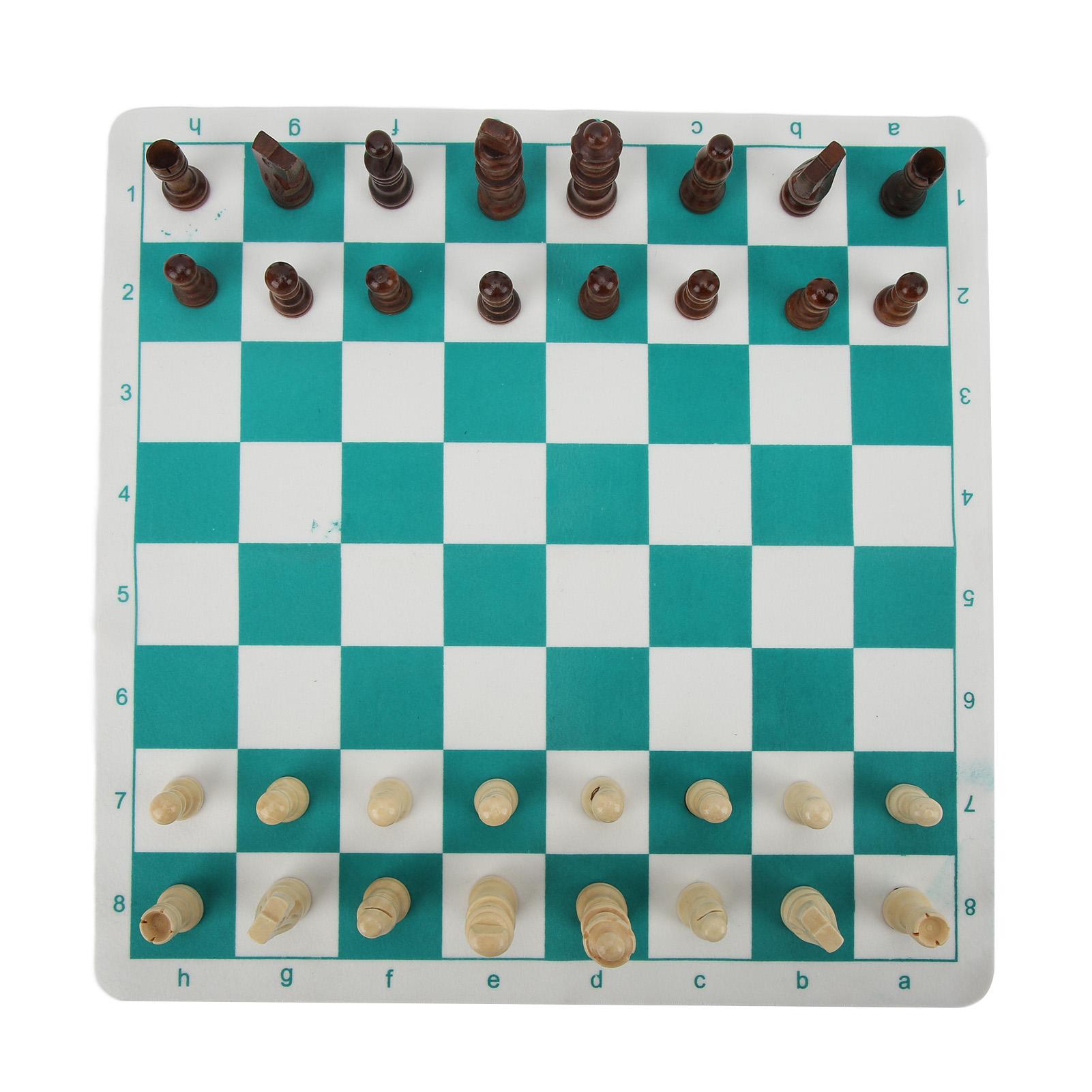 

Шахматный набор Имитация дерева Пластик Глянцевые Легкие шахматные фигуры с шахматной доской из ПУ для начинающих