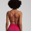 Candy Color Nude Feel Workout Bra Outdoor Tight Running Exercise Underwear Shockproof Quick-Drying Workout Clothes Tops Women
