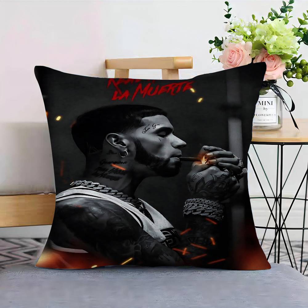 Rapper Real A-Anuel AA Cushion Cover Pillowcase Upholstery Sofa Throw Pillow Home Decor Pillowcas