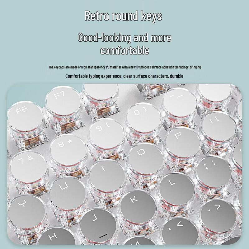 EWEADN V30 Wired Punk Retro Mechanical Keyboard