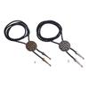 Western Bolo Tie Necklace Celtic Knot Bolo Tie Moranse Bolo Tie Western Necklace Cowboy Leathers Necktie Cowboy Bolo Tie