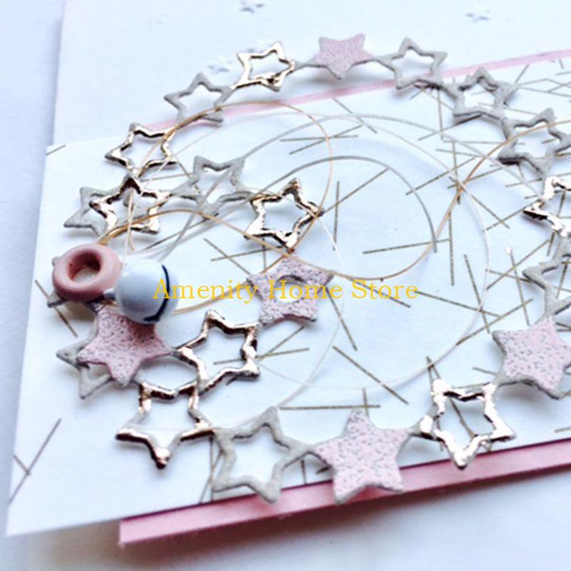 F26C Circle Star Metal Cutting Dies Stencil DIY Scrapbooking Album Stamp Paper Card E