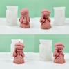 3D Girl Silicone Candle Mold DIY Aromatherapy Gypsum Crystal Epoxy Resin Molds