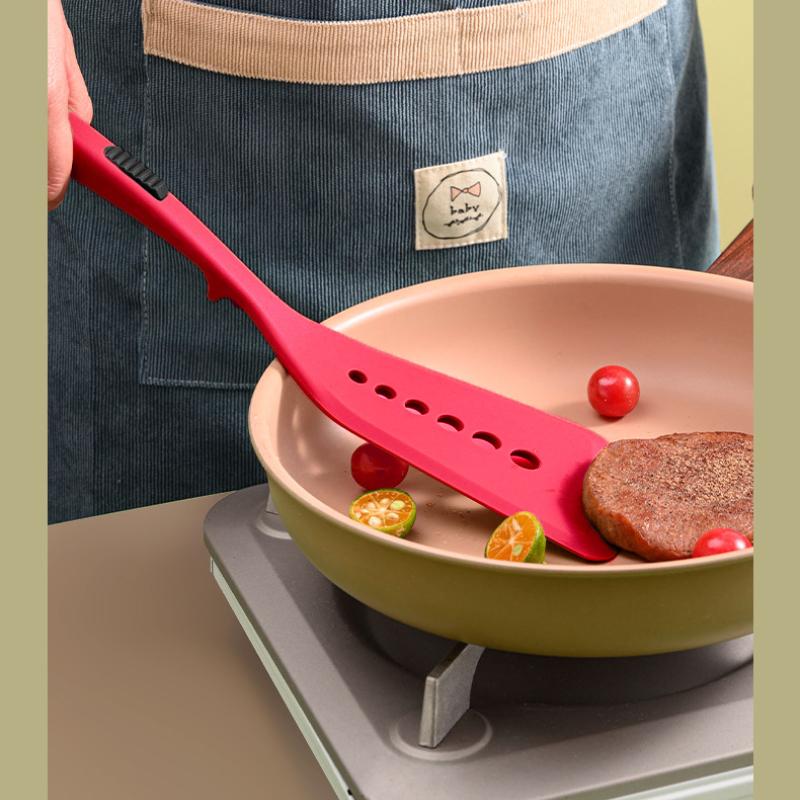 Set 6 Utensili da Cucina in Silicone Antiaderente Spatola Crema Burro Coltello Raschietto Pennello Olio Frusta Clip per Alimenti Utensili da Cucina