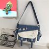 Torebki nylonowe torba na ramię o dużej pojemności torby Crossbody dla nastolatek dziewczyny mężczyźni torba Harajuku torby szkolne dla uczniów Sac