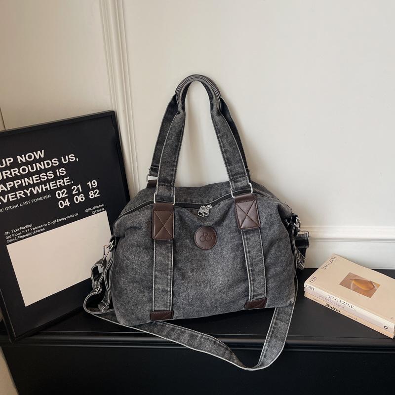 Denim Umhängetasche Damen Handtasche Große Kapazität Wasserabweisend Crossbody Tasche
