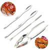 4 Pcs Seafood Tool Set Crab Shrimp Fruit Pliers Fork Spoon Set Nut Walnut Lobster Crab Cracker Tools Kitchen Accessories