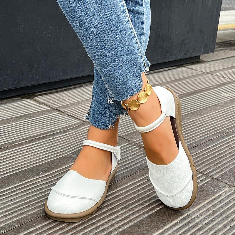 Retro Handmade Soft Leather Flat Sandals 2026 Summer New Casual Versatile Comfortable Soft Sole Women's Flat Shoes