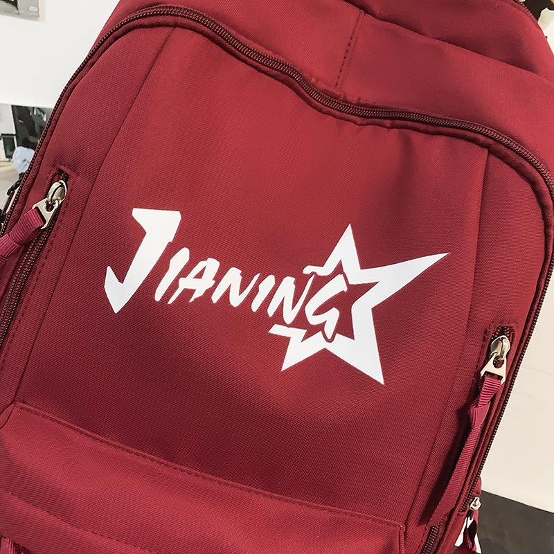 Backpack Men's Large Capacity Computer Travel Backpack Female Junior High School Student Schoolbag
