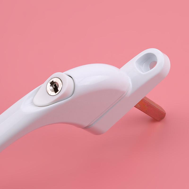 Lock Window Handle Universal Door Handle Key Lock System For Double-Glazed White Door Rotation