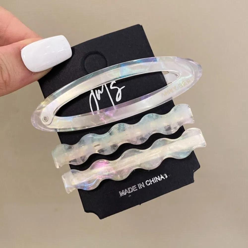 Zinc Zinc Alloy Cute Hair Clip Duckbill Clip Bangs Clip Retro Acetate Hairpin Set  Daily