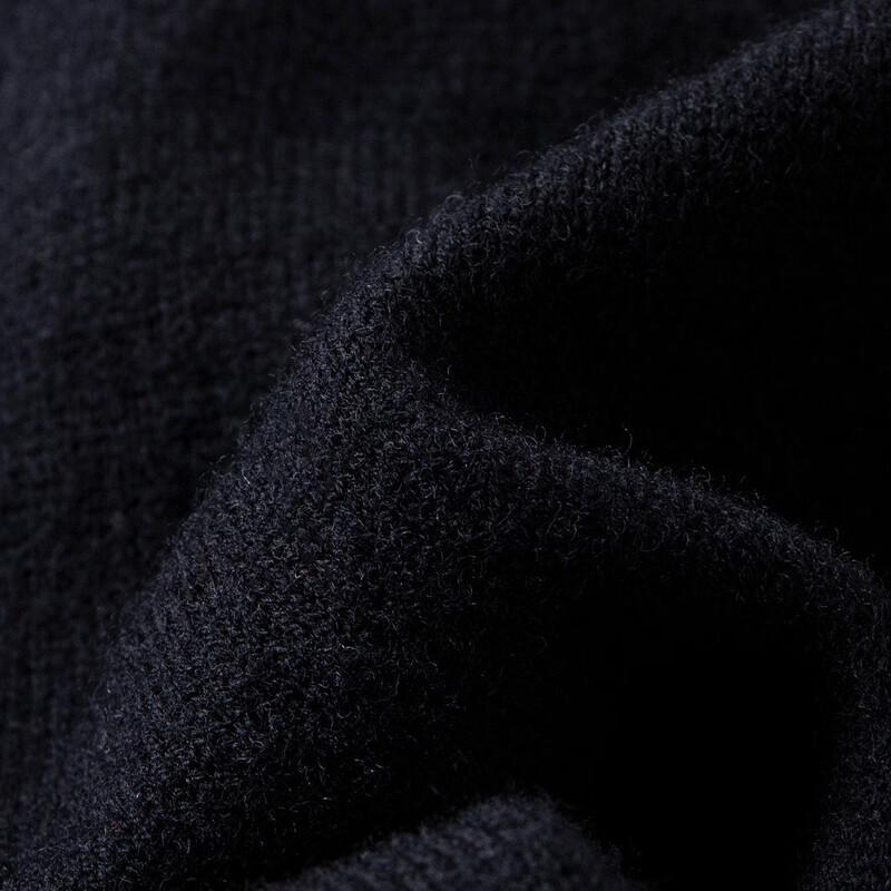 TUHUANG Women's V-Neck 100% Wool Cardigan with Pockets