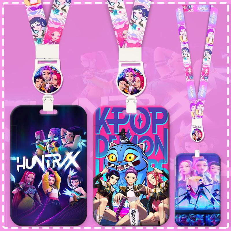 Demon Hunter Squad Campus Student ID Badge Lanyard & Holder