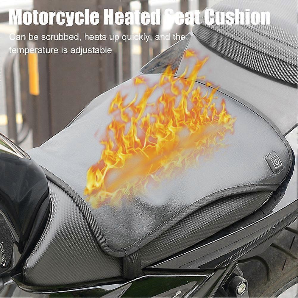 Universal Motorcycle Heated Seat Cushion Waterproof Electric Warmer Seat Cover