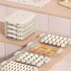 Dumpling Organizers Box Featuring Stackable Designs and Easy Cleaning PP Materials for Kitchen Refrigerator Storage