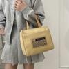 New canvas bag, multi-functional, fashionable and versatile, simple make-up bag, niche design, student class messenger bag