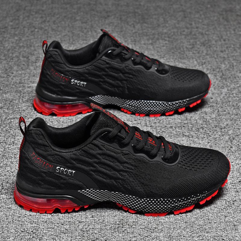 Large size men's shoes fly-woven mesh sneakers new shoes men's fashion casual air cushion shoes comfortable running shoes