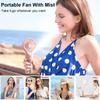 Portable Handheld Spray Fan Mini Humidifier Fan Powerful Wind USB Rechargeable Water Spray Mist Fan Outdoor Small Fan Amagi