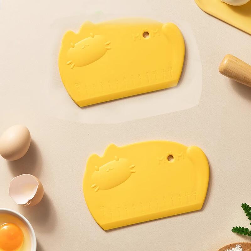 Food-Grade Stainless Steel Dough Cutter & Silicone Scraper Set