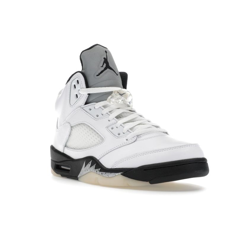 Air Jordan 5 Retro White Black Men Sneakers Sail Metallic-Silver DD0587-110