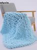Chunky Knit Wool Blanket - Perfect for Sherpa Blankets