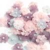 Set of 30 Sewing Flower Applique for Craft Fabric Flower Sewing Accessories for Home Decoration Clothing Wedding Dress