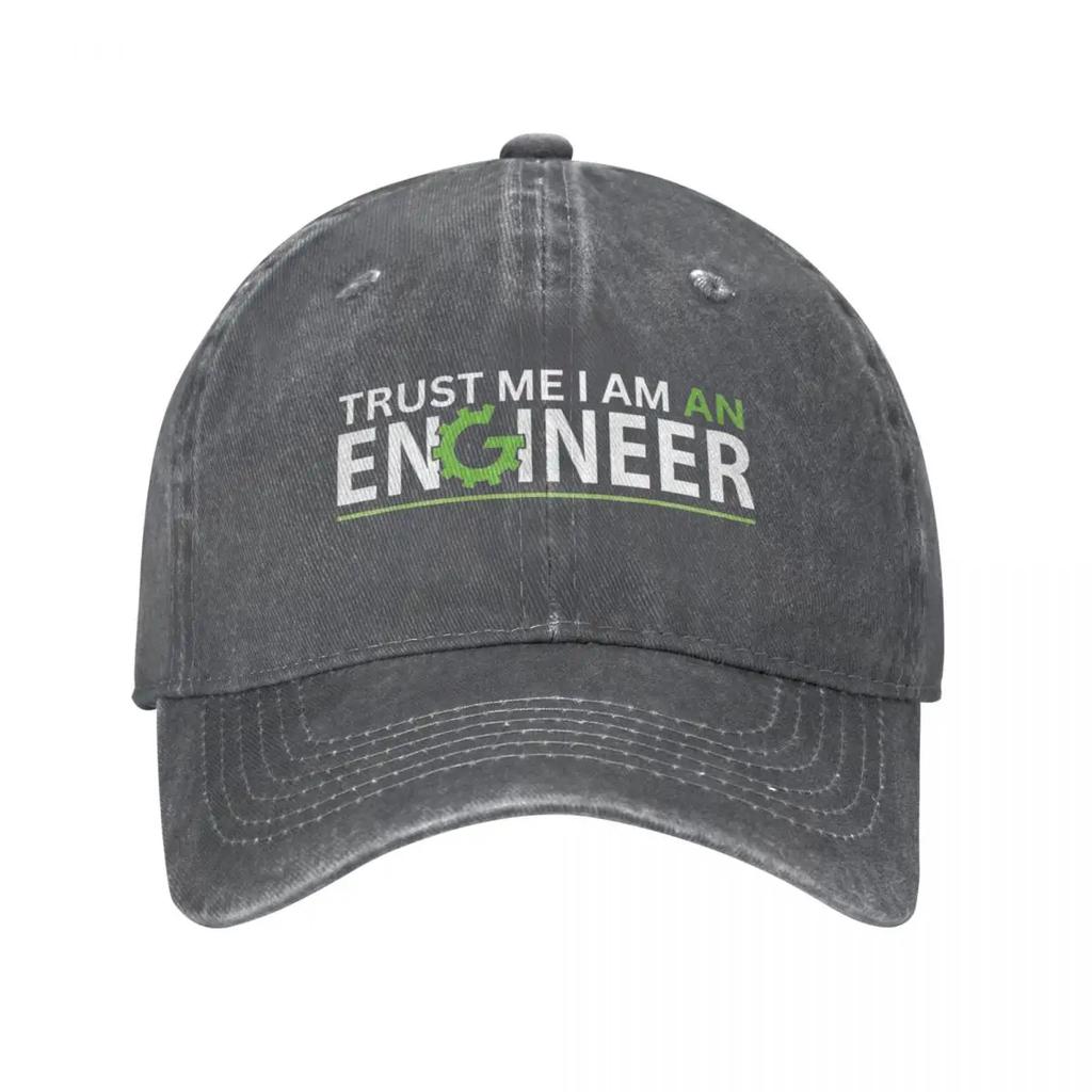 Trust Me I'm An Engineer Meme Mechanical Unisex Baseball Cap Engineering Quote Distressed Washed  Hat Outdoor Snapback Cap