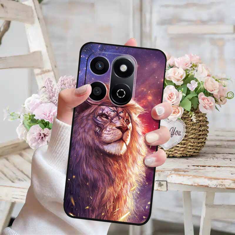 Soft Silicone Case For Honor X7c 4G 5G Cover Cat Painted Lovely Back Cover for Huawei Honor X7C 5G Phone Case HonorX7C TPU Para