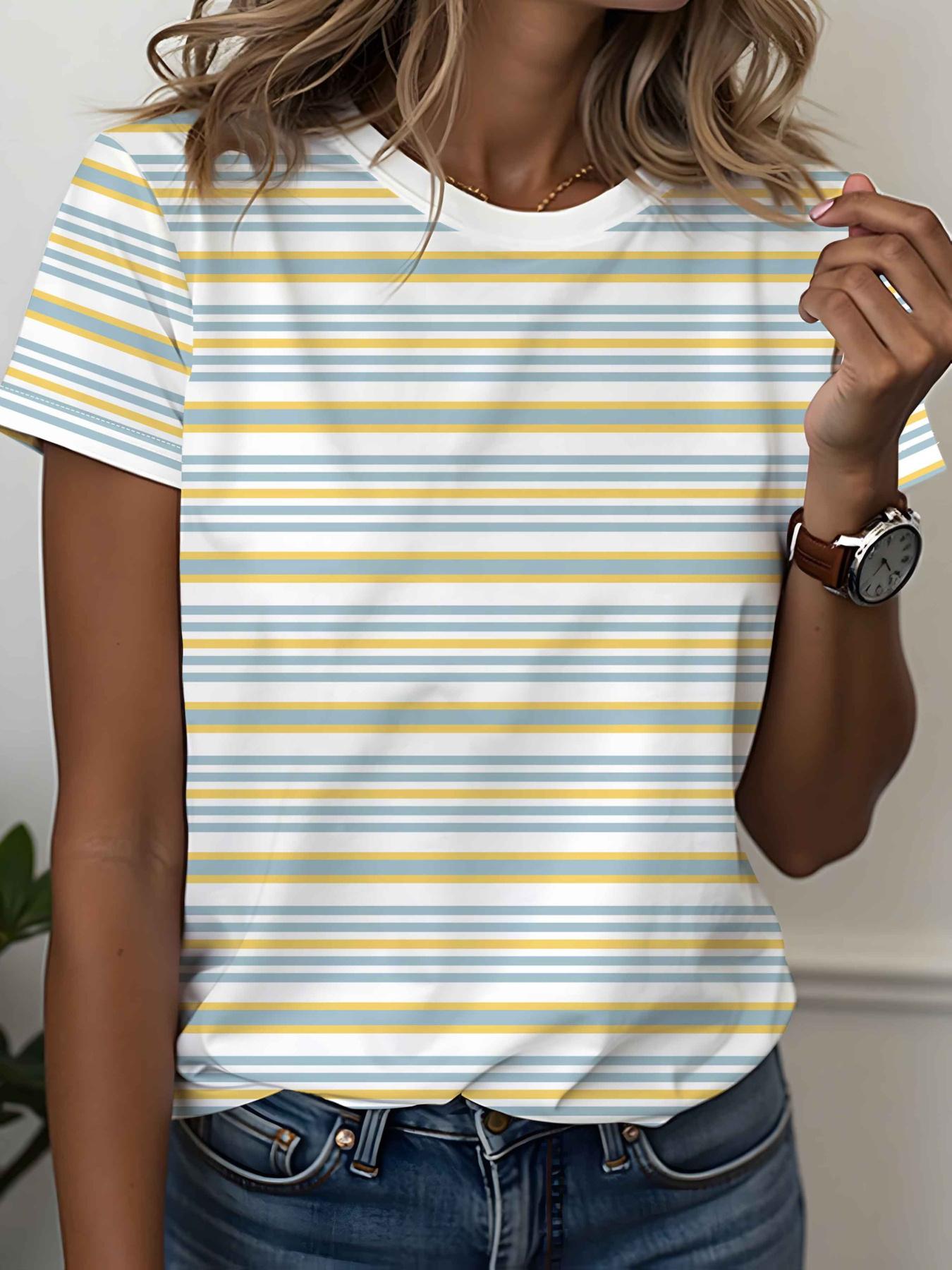 

[Printed Design - Not Textured]Digital Print- A Women s Round-neck Short-sleeve Printed T-shirt. Women s Clothing. Digital Print. Full Print. Blue and XL дубильна кора