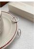 S999 Sterling Silver Frosted Mobius Strip Couple Rings - Luxury Minimalist Wedding Bands