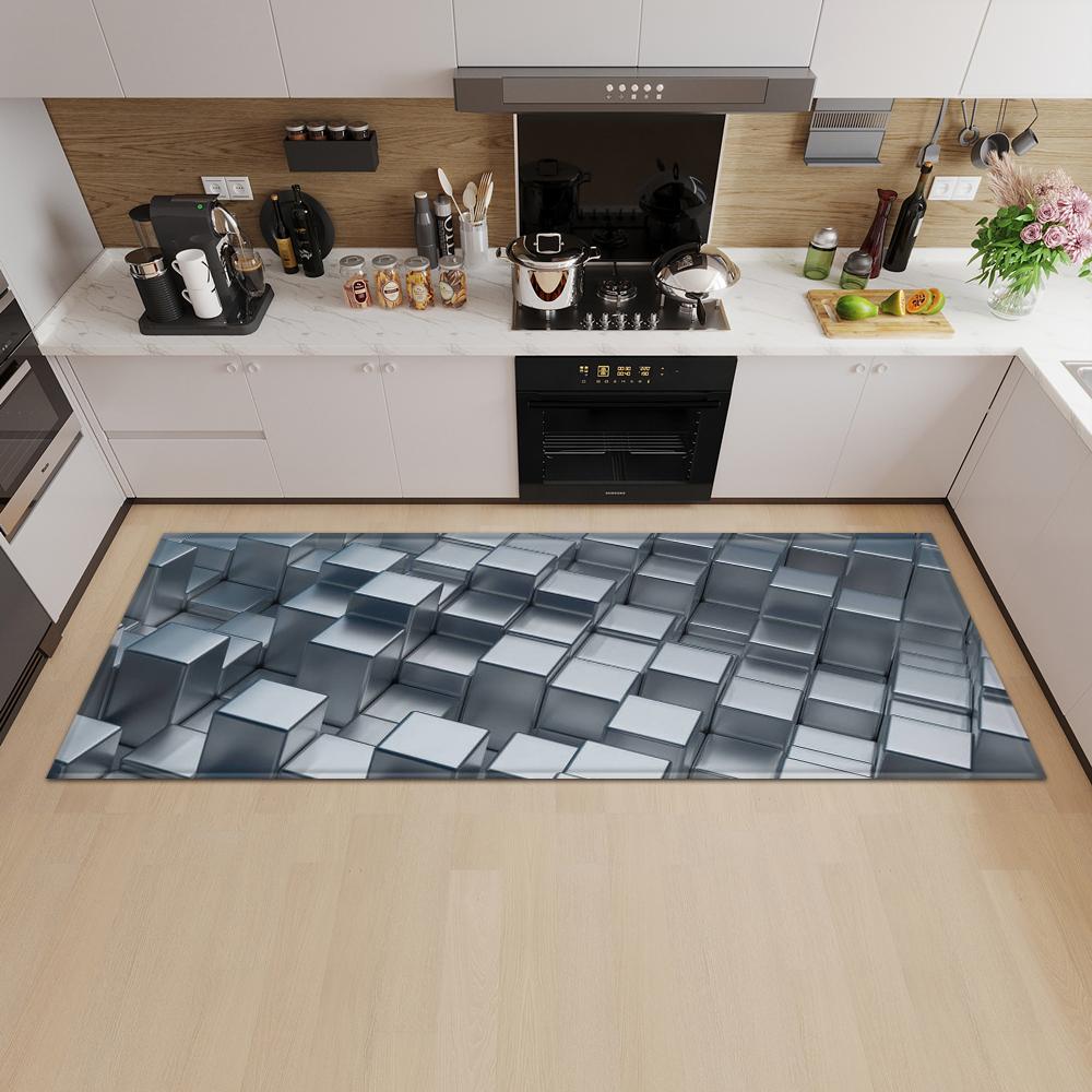 Entrance Door Mat Kitchen Bedroom Carpet Non-slip Floor Corridor Balcony Carpet Modern Pattern Floor Mat Can Be Customized