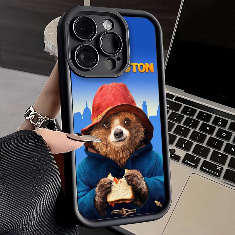 

Phone Case for iPhone 17 Air 16E 15 16 Pro Max Cute P-PaddingtonS Bear Cover 14 Plus 13 12 Mini Soft Shell Silicone Fundas iPhone 16 Pro Max